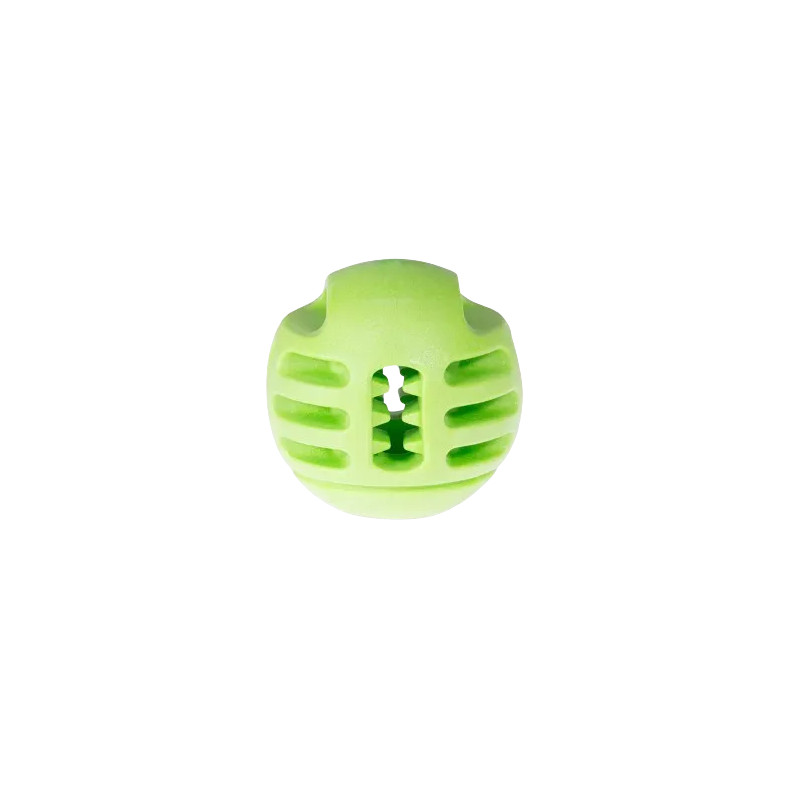 Jouet chien TPR balle verte pomme 8cm Jouet chien TPR balle verte pomme 8cm