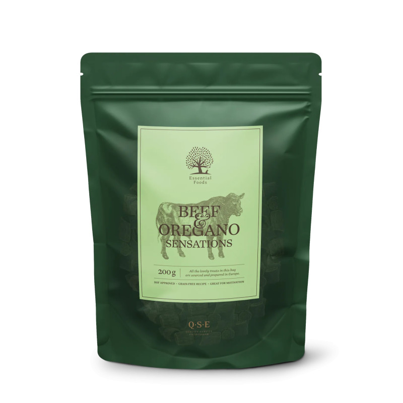 ESSENTIAL FOODS FRIANDISES BOEUF ET ORIGAN SANS CEREALES ESSENTIAL FOODS FRIANDISES BOEUF ET ORIGAN SANS CEREALES