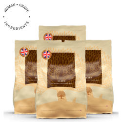Lot de 4x2.5kg Older – Recette Ultra-Premium British Heritage chiens seniors