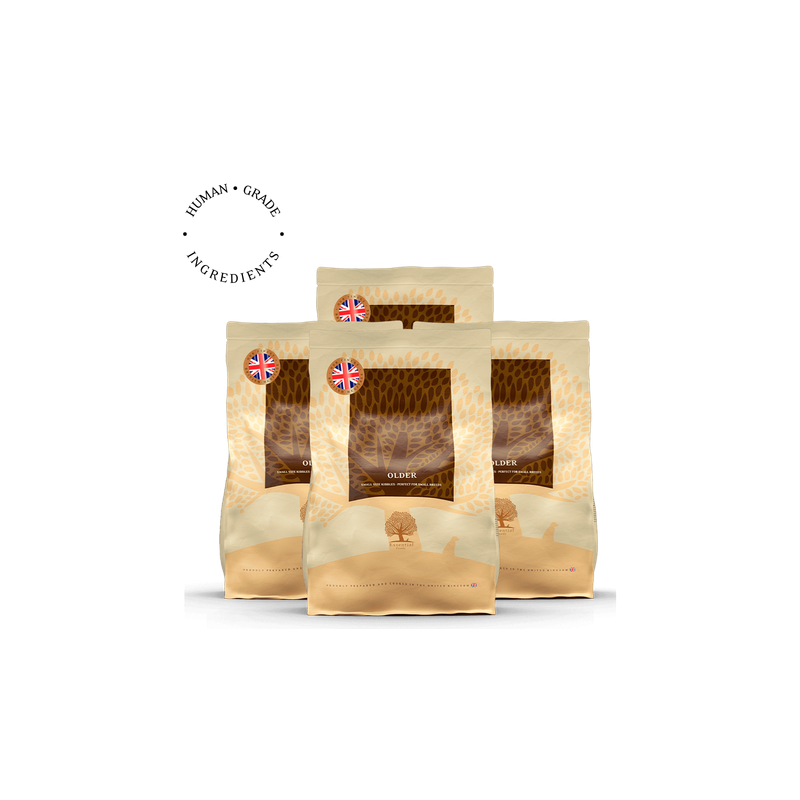 Lot de 4x2.5kg Older – Recette Ultra-Premium British Heritage chiens seniors