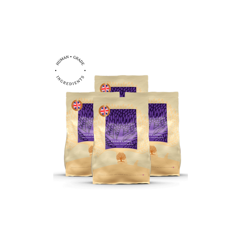 Lot de 4 x 2,5 Kg Estate Living – Croquettes Ultra-Premium British Heritage au gibier