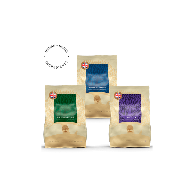 Lot 3x2.5KG SUPERIOR NAUTICAL ESTATE LIVING - Recette Ultra-Premium British Heritage