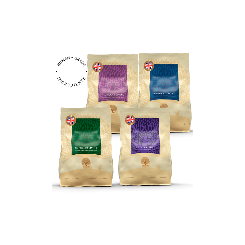 Lot 4x2.5KG SUPERIOR NAUTICAL ESTATE LIVING HIGHLAND - Recette Ultra-Premium British Heritage