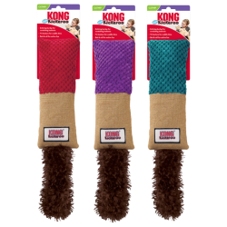Kong Kickeroo Cuddler – Jouet coussin herbe à chat et bruit de froissement pour chat