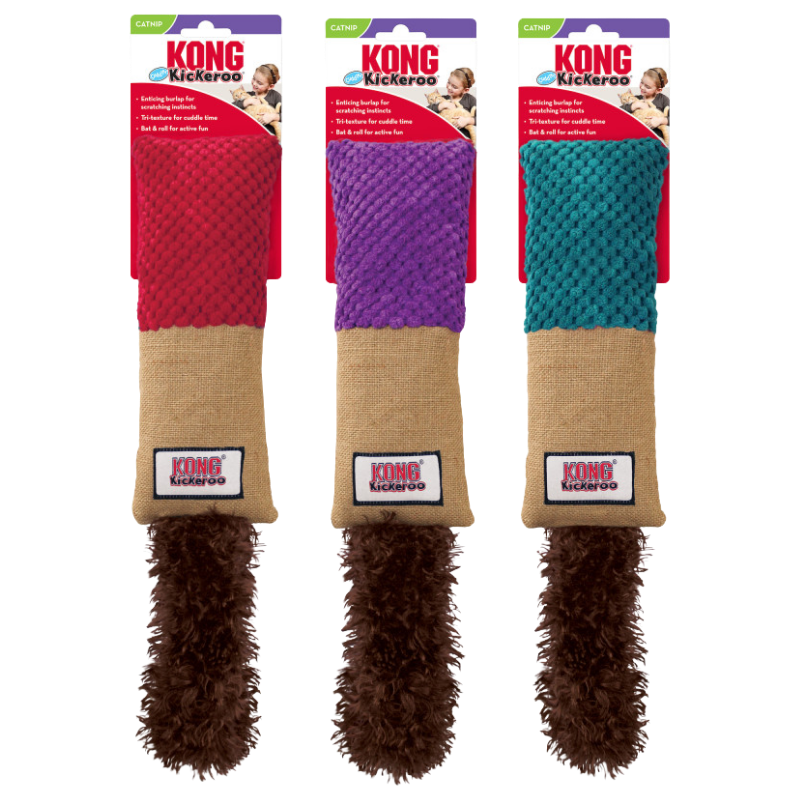 KONG CAT KICKEROO CUDDLER ASSORTED
