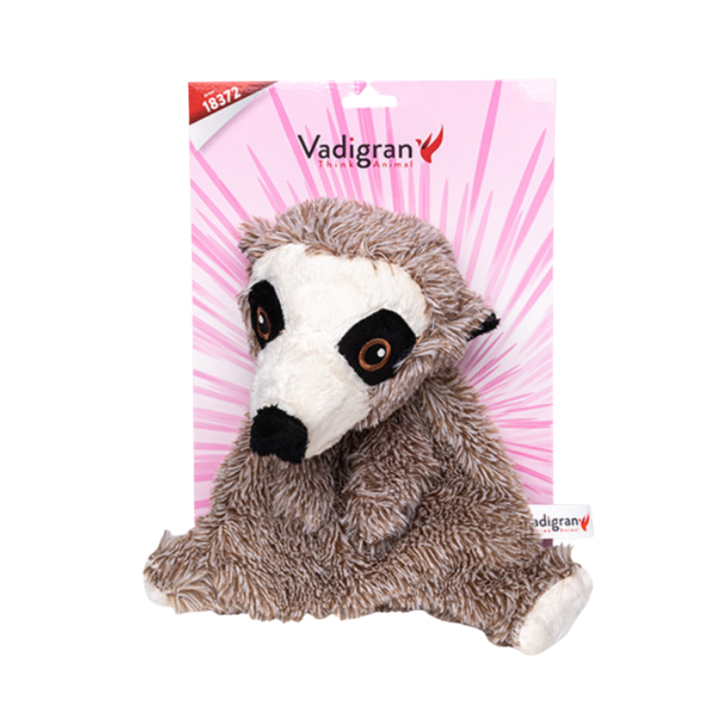 Peluche Crinkie Blaireau 26 cm – Jouet sonore sans rembourrage pour chien