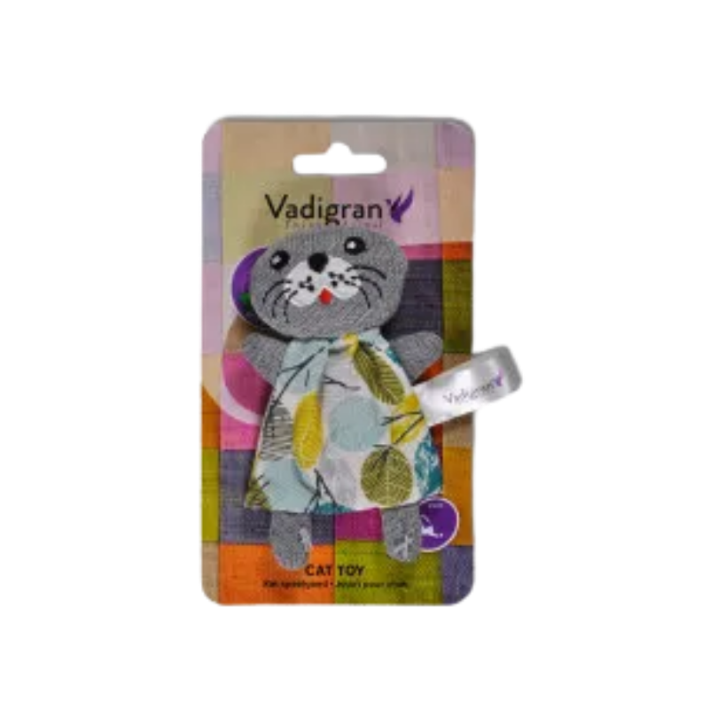 Jouet chat Flory phoque avec de l'herbe à chat