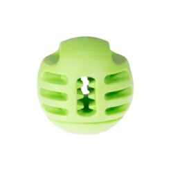 Jouet chien TPR balle verte pomme 8cm