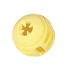 Jouet chien TPR balle jaune vanille 8cm