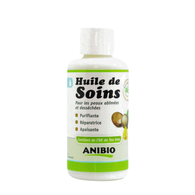 Soin de la peau chien et chat ANIBIO HUILE DE SOINS BIO