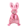 Peluche Crinkie Soft Lapin 33 cm – Jouet sonore crépitant pour chien rose