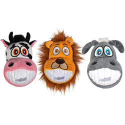 Peluche Thoots Lion 16 cm Vadigran – Jouet porte-friandises pour chien orange