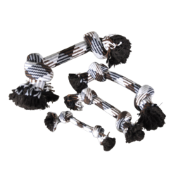 Corde Coton 2 Nœuds Vadigran 36 cm – Jouet dentaire mastication pour grand chien