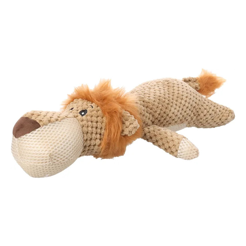 JOUET FLATSI LION BRUN 17x35x9CM