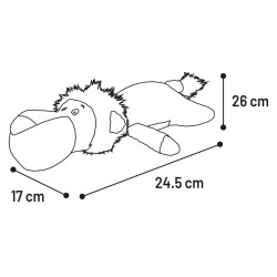 JOUET FLATSI LION BRUN 17x35x9CM