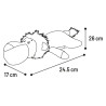 JOUET FLATSI LION BRUN 17x35x9CM