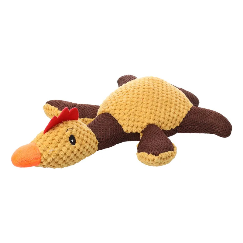JOUET FLATSI COQ JAUNE 26x35,5x8CM