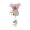 Jouet chiot Didi Koala avec corde Flamingo – Peluche et anneau dentition gris