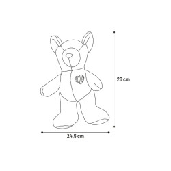 JOUET SOFTO OURS BRUN 24,5x10x26CM