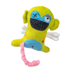 Jouet Scary Singe avec Os TPR 17,5 cm pour Chien | Vadigran