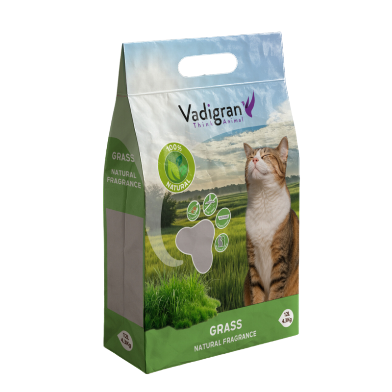 Litière Chat à l'Herbe 4,3kg - Vadigran